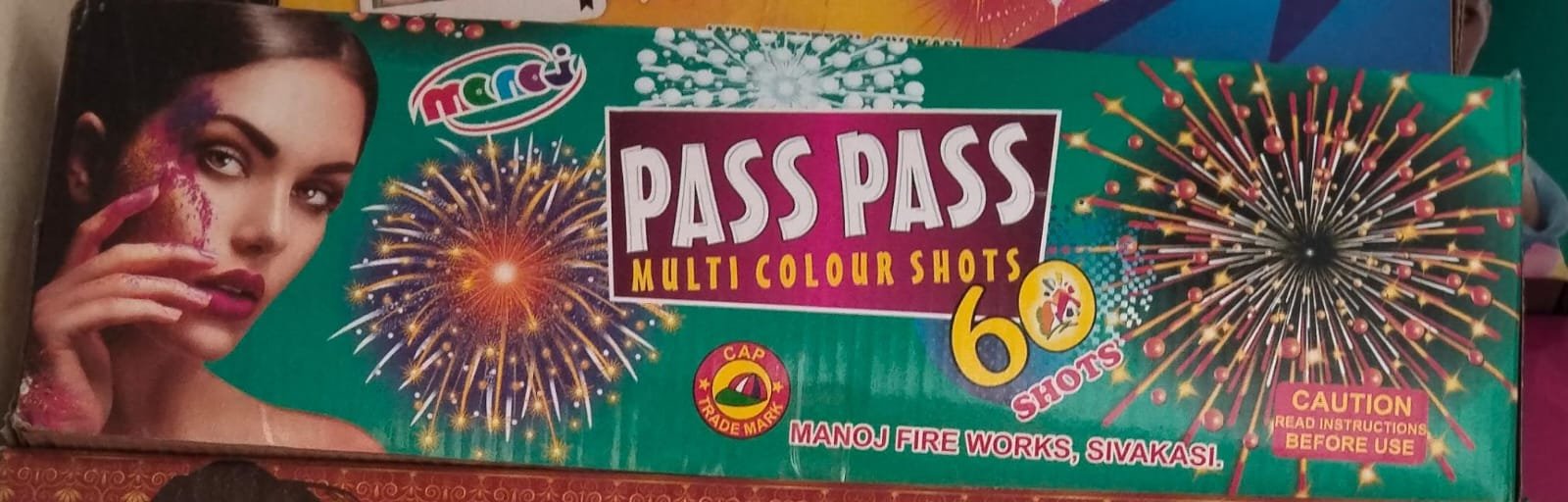 inba Crackers PASS PASS 60 Shots Multi Colour